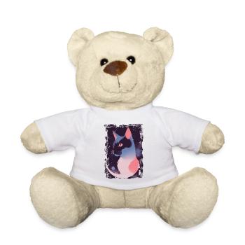 Mystic Cat - Teddy Bear - white - Front