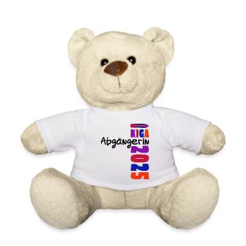 KiGa Abgängerin 2025 - Kindergarten Abschluss - Teddy - Weiß - Vorne