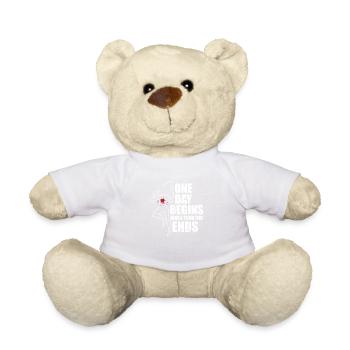 Ein Tag Beginnt, Wenn Dein Tag Endet - Teddy - Weiß - Vorne