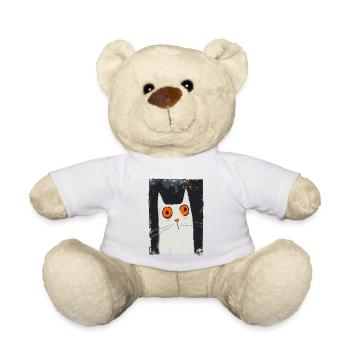 L’art de la surprise – Un chat - Nounours - blanc - Devant