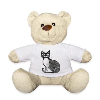 Cat - Teddy Bear - white - Front