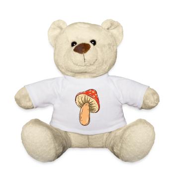 Mushroom - Teddy Bear - white - Front