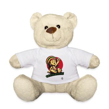Reggae Baby pour la révolution rastafari - Nounours - blanc - Devant