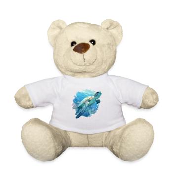 Tortue de mer Meeresschildkröten Meeresschildkröte - Nounours - blanc - Devant