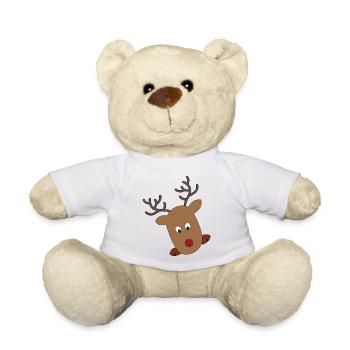 Weihnachten - Teddy - Weiß - Vorne