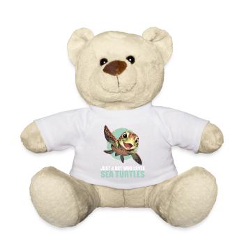 Sea Turtle Meeresschildkröten Meeresschildkröte - Teddy - Weiß - Vorne