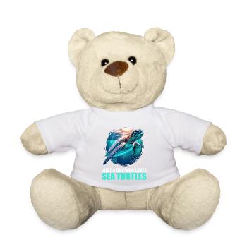 Tortue de mer Meeresschildkröten Meeresschildkröte - Nounours - blanc - Devant