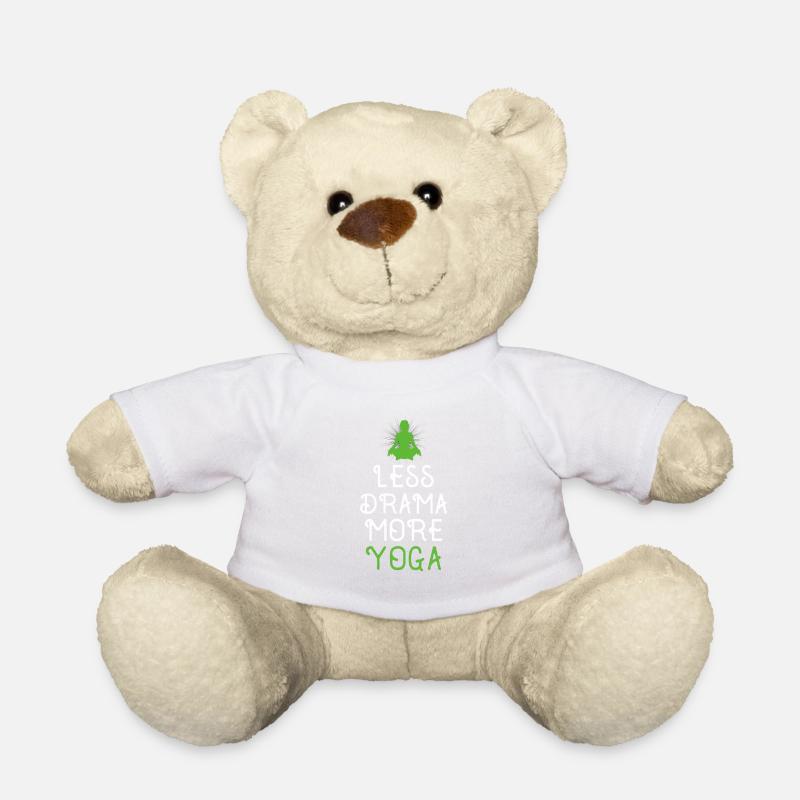 Less drama, more yoga - Teddy Bear - white