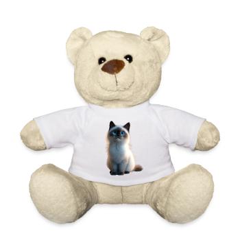 Chat Birman Chat Birman Sacré Chat Birman Mignon Chats Birmans - Nounours - blanc - Devant