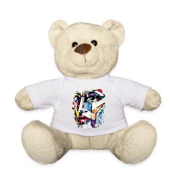 Frauen Girl Power Design Kunst Weiblicher Feminismus Symbol - Teddy - Weiß - Vorne