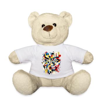 Frauen Girl Power Design Kunst Weiblicher Feminismus Symbol - Teddy - Weiß - Vorne