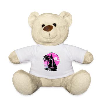 Cartoon Segeln - Teddy - Weiß - Vorne