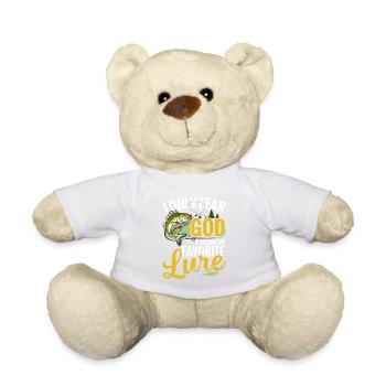 fish, I'm only afraid of God and the - Teddy Bear - white - Front