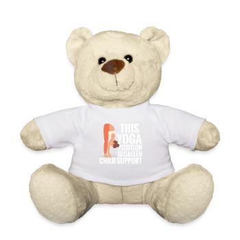 This yoga position is used as child support - Teddy Bear - white - Front