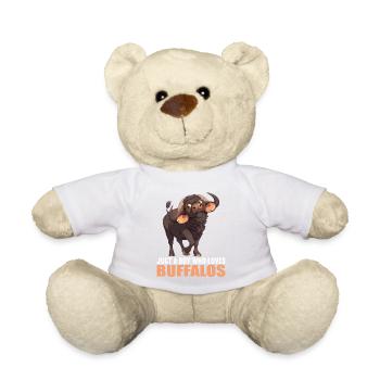 Buffles Buffalo Büffel - Nounours - blanc - Devant