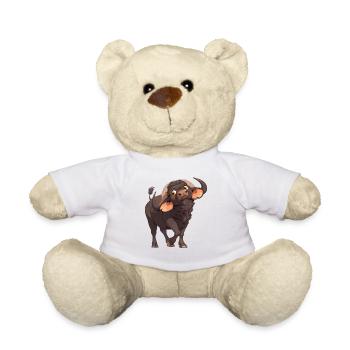 Buffles Buffalo Büffel - Nounours - blanc - Devant
