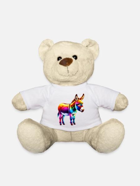 Esel-Maultier - Teddy - Weiß