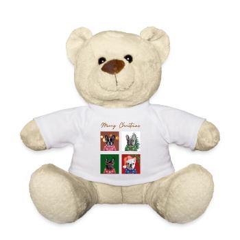 Christmas Santa Family Women Men Children Fun Gift - Teddy - Weiß - Vorne