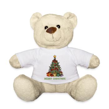 Arbre de Noël - Nounours - blanc - Devant
