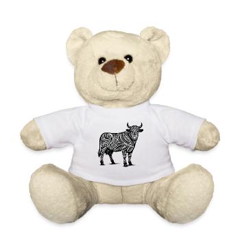 Vache Tribal - Nounours - blanc - Devant