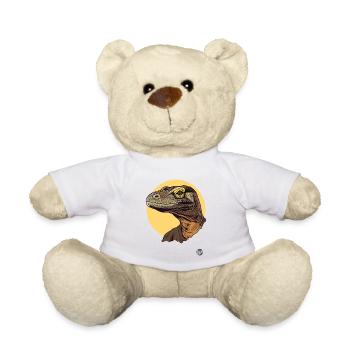 A cool monitor lizard - Teddy Bear - white - Front