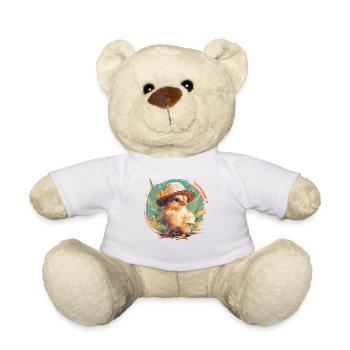 Rooster Hähne Hahn - Teddy - Weiß - Vorne