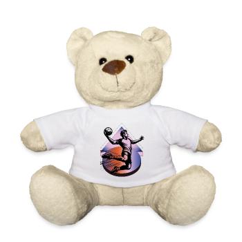 Handball Handballer - Teddy - Weiß - Vorne