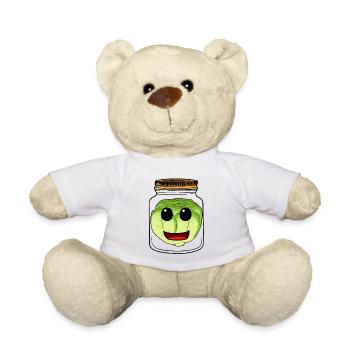 Kohl Kohlkopf Einweckglas Koch Köche Küche - Teddy - Weiß - Vorne