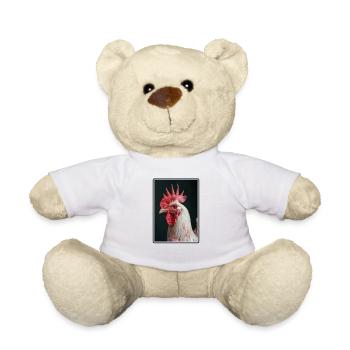 Rooster Hähne Hahn - Teddy - Weiß - Vorne