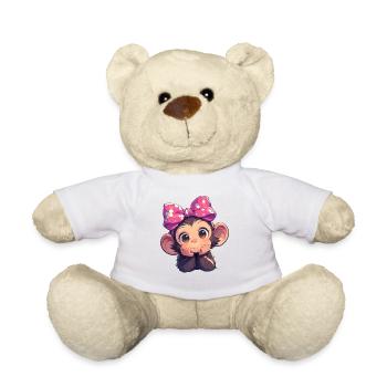 Chimpanzee Schimpansen Schimpanse - Teddy - Weiß - Vorne