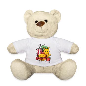 Kawaii Fast Food - Süß und Lecker - Teddy - Weiß - Vorne