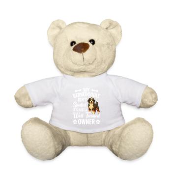 Mon Bernedoodle n’est pas gâté, c’est juste - Nounours - blanc - Devant