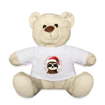Frohe Weihnachten Weihnachts Faultier - Teddy - Weiß - Vorne