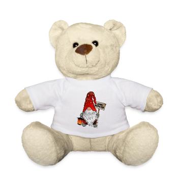 Girl Power Wichtel – Weihnachtsgnom - Teddy - Weiß - Vorne