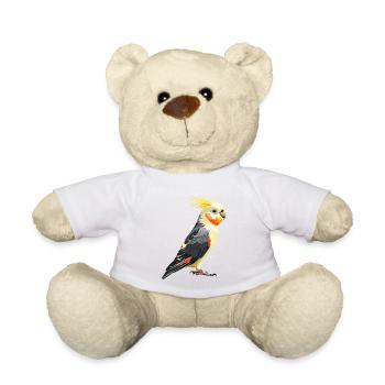 Cockatiel Nymphensittiche Nymphensittich - Teddy - Weiß - Vorne