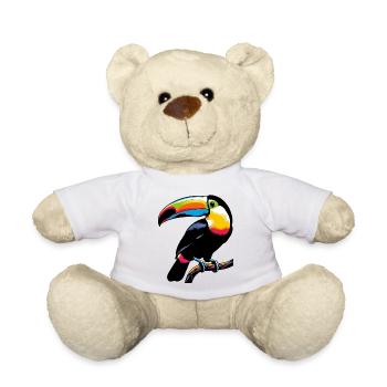 Toucan - Teddy Bear - white - Front