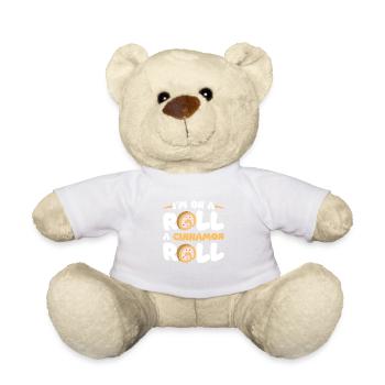 Ich Bin Auf Einer Zimtrolle Für Alle Kuchen- Und - Teddy - Weiß - Vorne