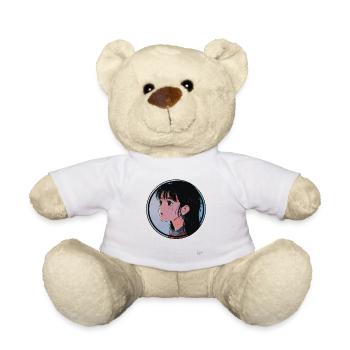 Fille de dessin animé japonais - Nounours - blanc - Devant