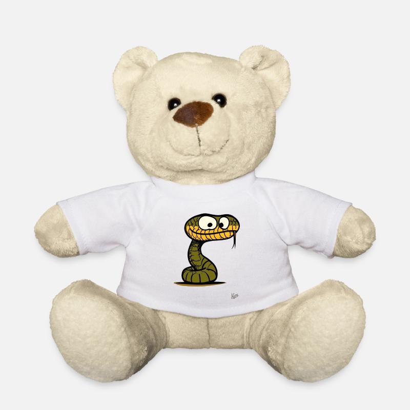 Stupid looking funny snake - Teddy Bear - white