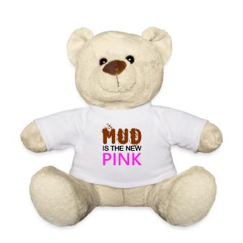 MUD est le nouveau cochon ROSE - Confiant - Sale - Nounours - blanc - Devant
