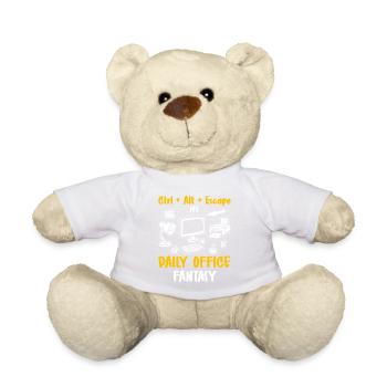 Humour de bureau - Nounours - blanc - Devant