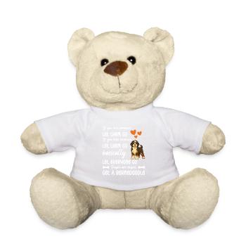 Mon Bernedoodle est inoffensif. Drôle de chien dicton - Nounours - blanc - Devant