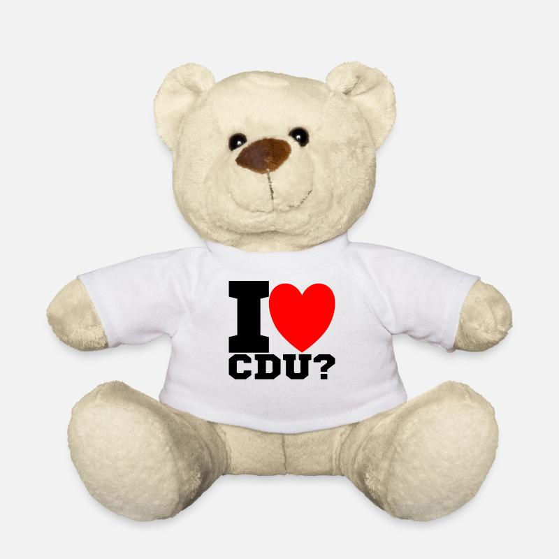 I love CDU - Teddy - Weiß