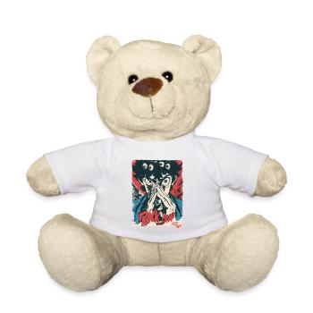 Monster Eyes Rock Hard - Teddy Bear - white - Front