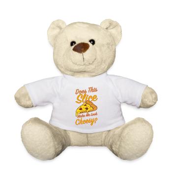 Drôle de dicton de pizza - Nounours - blanc - Devant