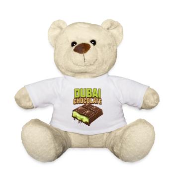 Dubai Chocolate Pistachios Pistachio Cream Chocolate - Teddy Bear - white - Front