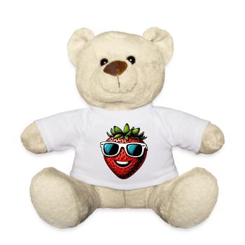 Fraise Fraises - Nounours - blanc - Devant