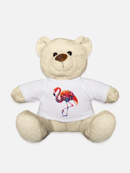Flamingo - Teddy - Weiß
