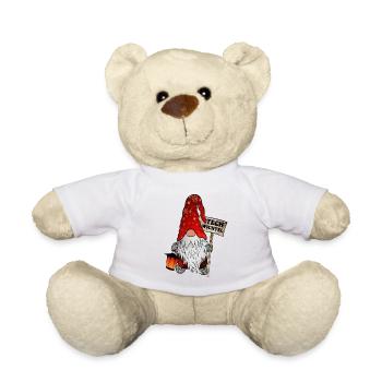 Tech Wichtel – IT Weihnachtsgnom - Teddy - Weiß - Vorne