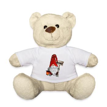 WOKE Wichtel Weihnachts Gnom - Teddy - Weiß - Vorne
